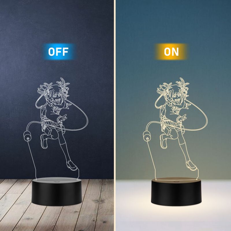 Himiko Toga Anime Character Design Night Lamp